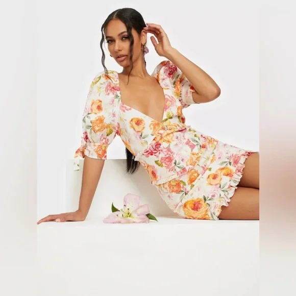 For love and lemons floral mini dress - Picture 1 of 4